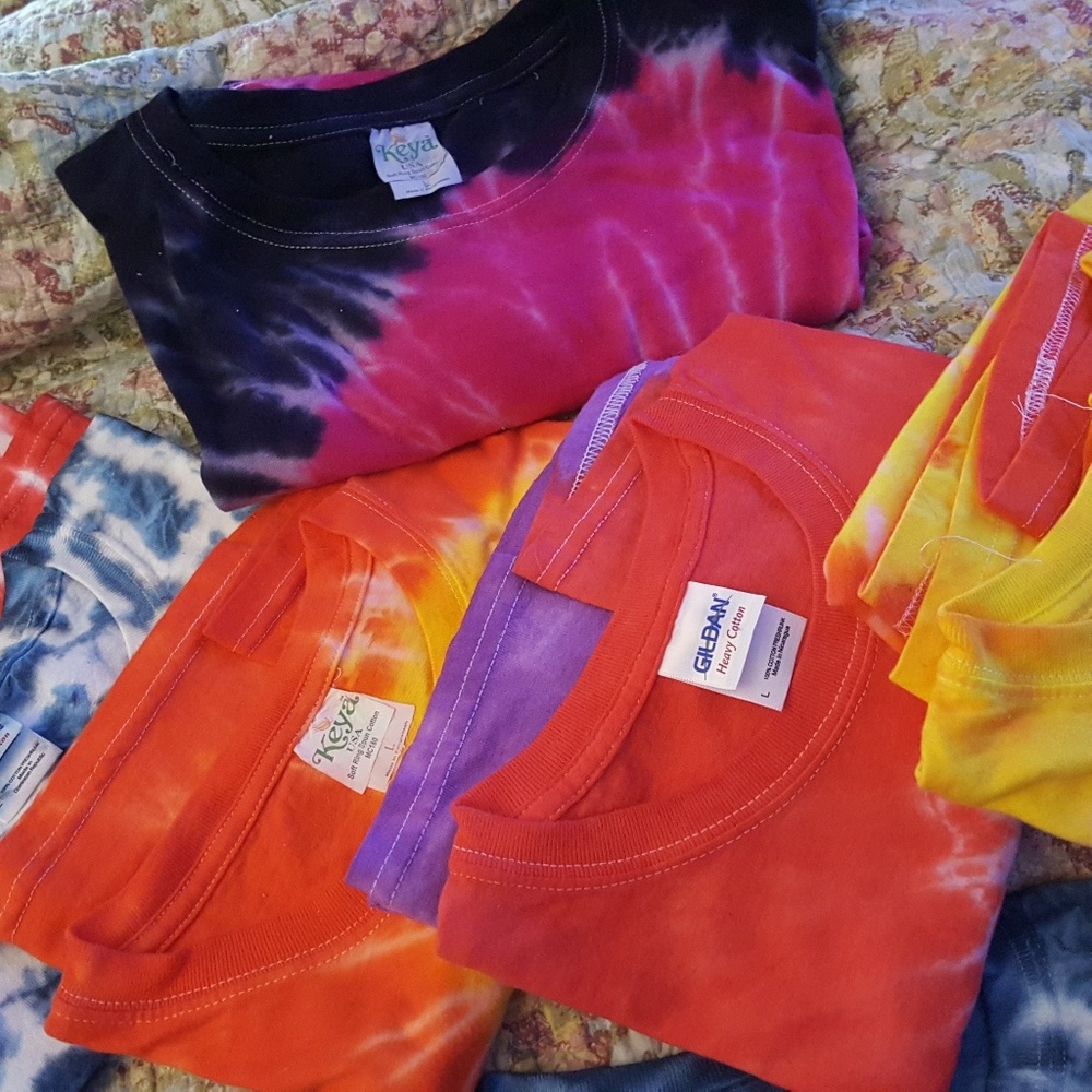 Tie Dye brand new t-shirt, unisex, size mens L